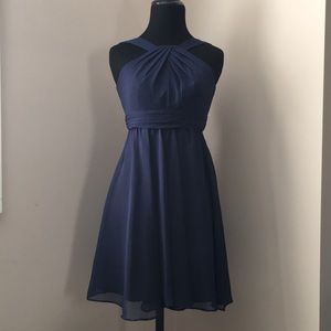 David’s Bridal Dress | Knee Length, Navy | Sz 00